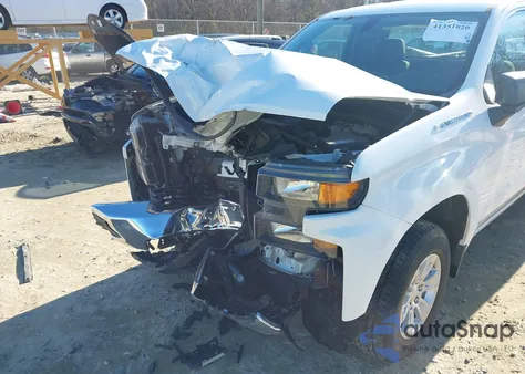 2021 Chevrolet Silverado 1500 2Wd Long Bed Wt из США, поврежденный, VIN 3GCNWAEF0MG384029